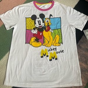 🏰 Disney Parks Mickey Pluto Colorful Graphic Tee